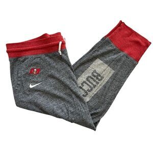 Nike Tampa Bay Buccaneers Women’s Joggers Large Gray Red NFL